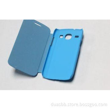 Blue Slim Leather Mobile Phone Cases For Samsung I8262 Anti